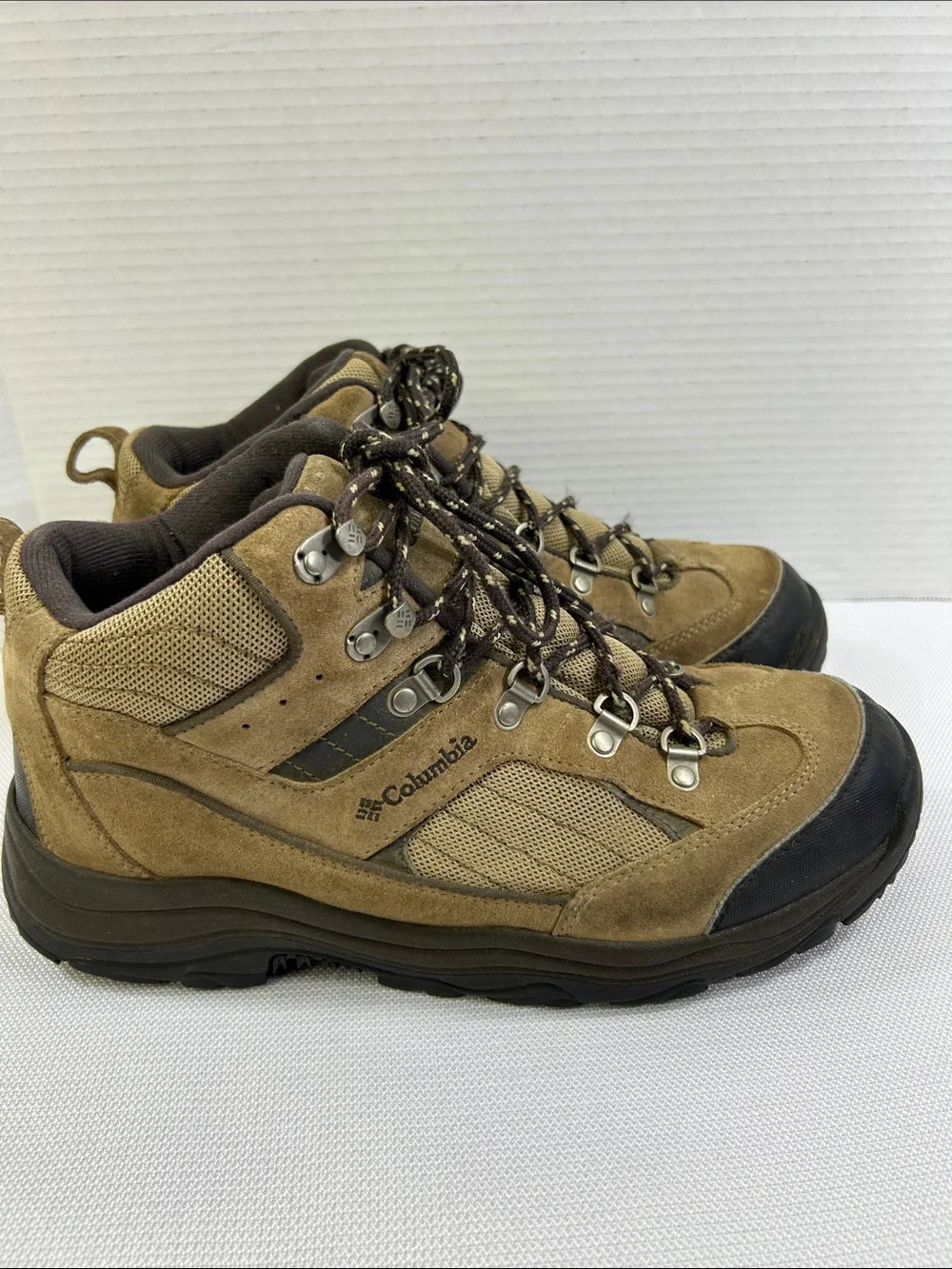 Columbia Razor Ridge Mid II Hiking Boots Brown Suede Omni-Grip Men’s 11